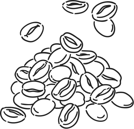 コーヒー豆のイラスト