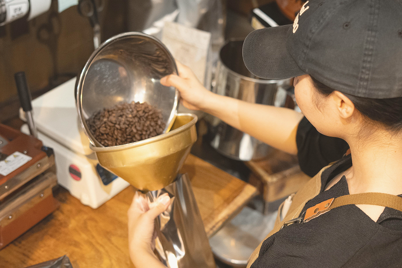 焙煎したての豆